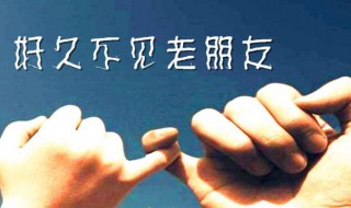 老朋友好久不见的句子（老朋友好久不见的句子友相聚的经典句子）