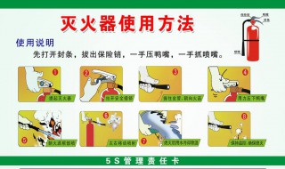 灭火器一提二拔三握四 灭火器一提二拔三握四压五瞄六射