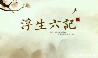 浮生六记惊艳到你的句子（浮生六记里惊艳到你的句子）
