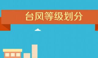 台风的等级怎么分类 台风的等级怎么分类的