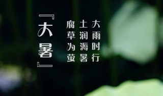 2021年大暑是几月几日星期几 2021年大小暑是几月几号