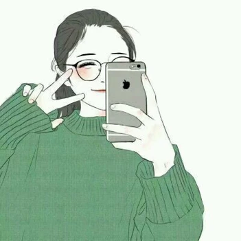 拿着手机的情侣头像