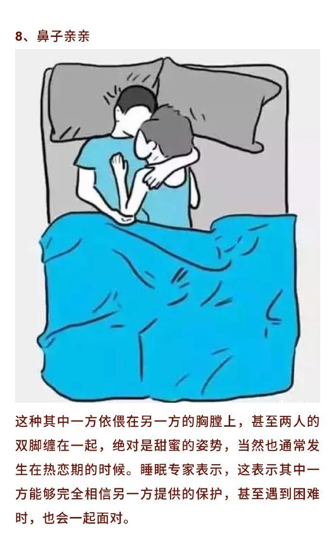 情侣睡觉姿势图片大全，情侣之间怎样的睡姿才