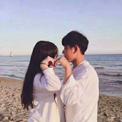 婚纱照情侣头像，婚纱照情侣头像，一男一女（