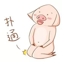 猪吃白菜的情侣头像