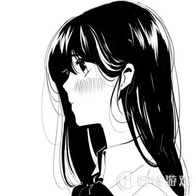 动漫情侣头像黑白双人
