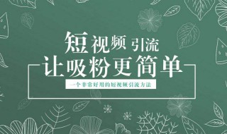 短视频引流的手段介绍（短视频导流）