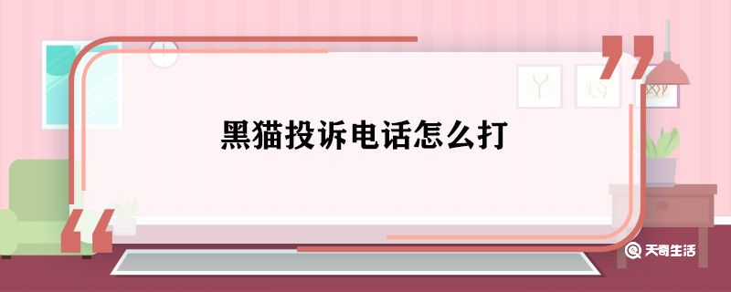 黑猫投诉电话怎么打 黑猫投诉电话是什么