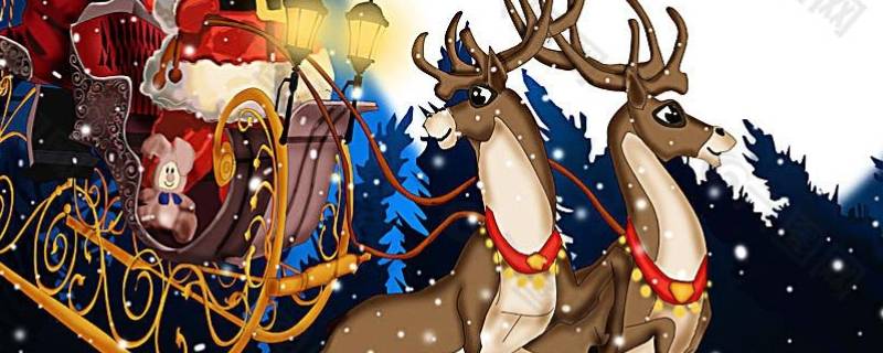 圣诞老人骑的是什么鹿 圣诞老人骑的是什么鹿图片