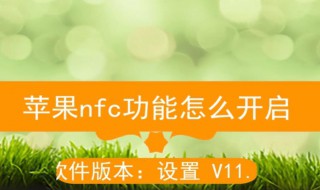 苹果有nfc功能吗（苹果有nfc功能吗在哪里设置）