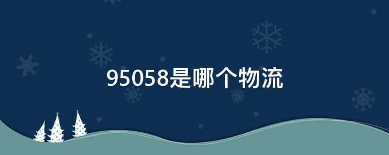 95058是哪个物流 壹米物流查询
